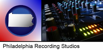 a recording studio mixer in Philadelphia, PA