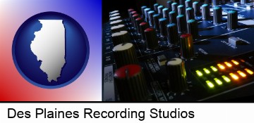 a recording studio mixer in Des Plaines, IL